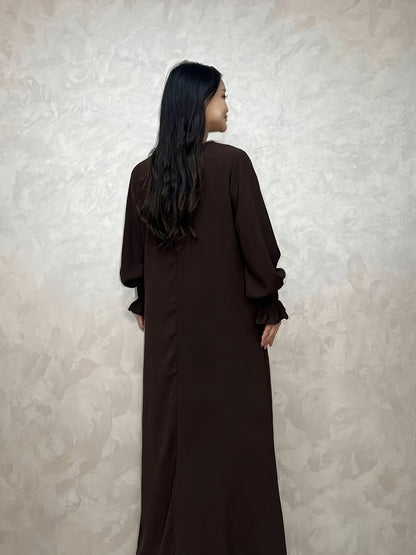 Soft Crepe Material with Pocket Mulim Lady Abaya Prayer Abaya