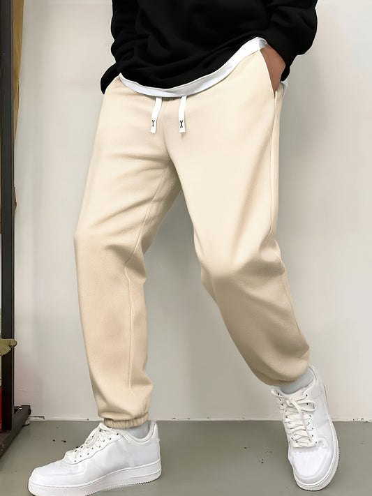 3pcs Random Men's Casual Jogger Pants-Comfortable Sweatpants for Casual Attire, Workout, Or Lounging-Trendy Elastic Waistband with Drawstring, Multiple Pockets, Durable-Breathable Fabric-Perfect for Gym, Or Casual Outings-Available In Various Color