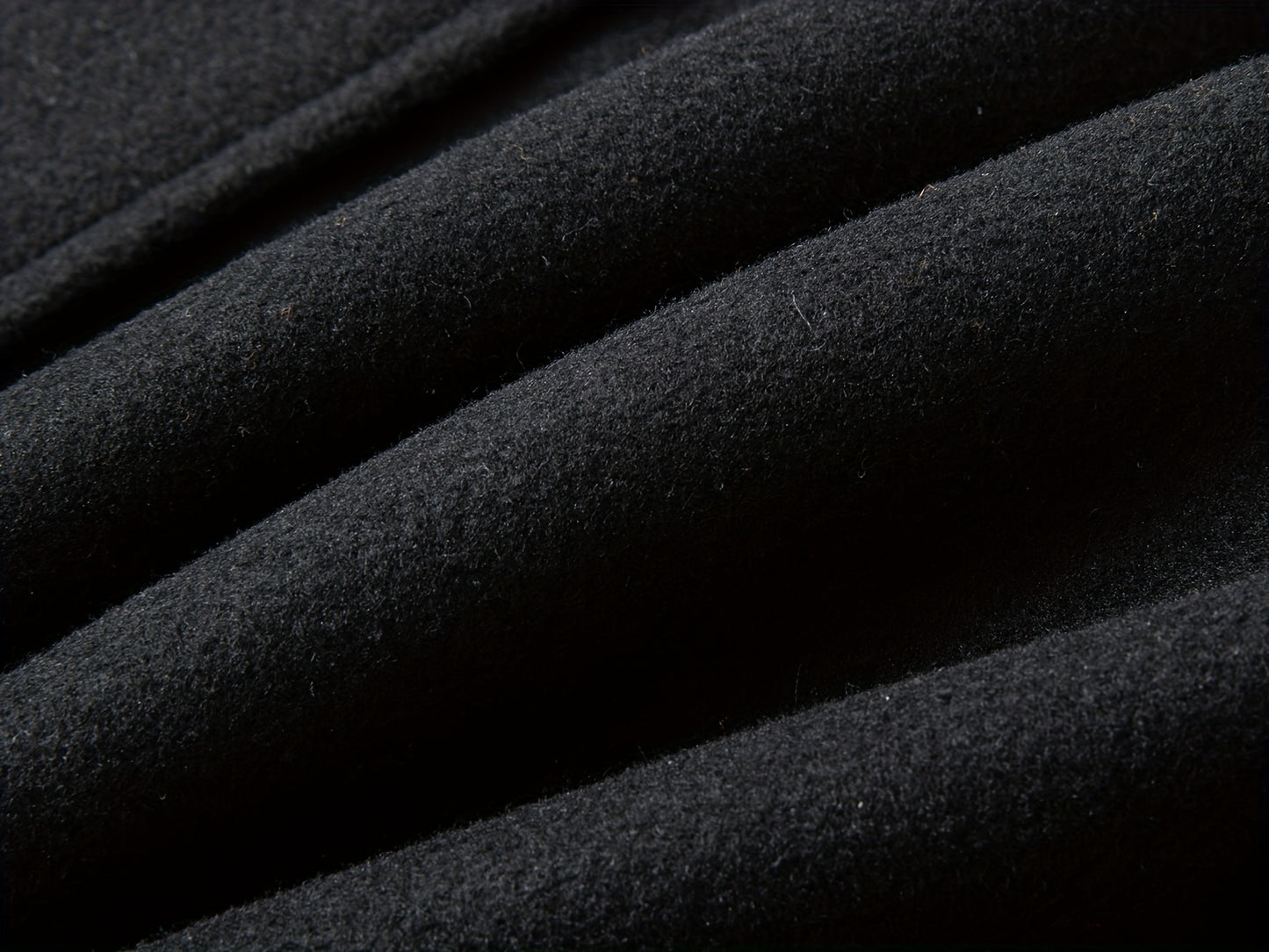 Men's Stand Collar Fleece Blend Pea Coats with Removable Inner Collar Single Breasted Overcoat