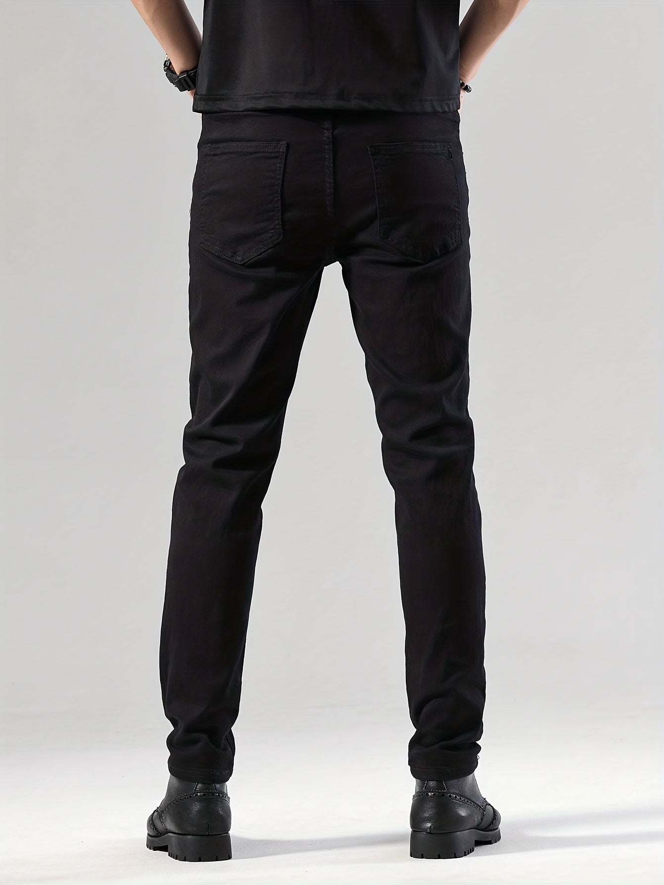 Men'S Classic Black Jeans with Regular Fit, Designed for All Seasons And Comfort, Suitable for Teenagers, Suitable for Casual Business Attire, Casual Attire, Travel Essentials, And Valentine'S Day Gifts