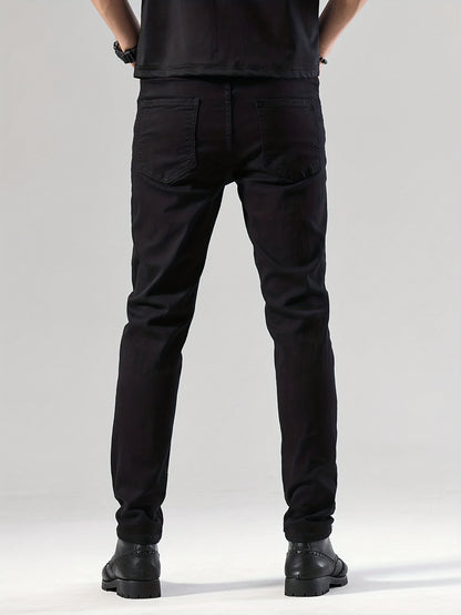 Men'S Classic Black Jeans with Regular Fit, Designed for All Seasons And Comfort, Suitable for Teenagers, Suitable for Casual Business Attire, Casual Attire, Travel Essentials, And Valentine'S Day Gifts