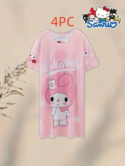 Peach Polyester Short-Sleeve Pants - product view 12