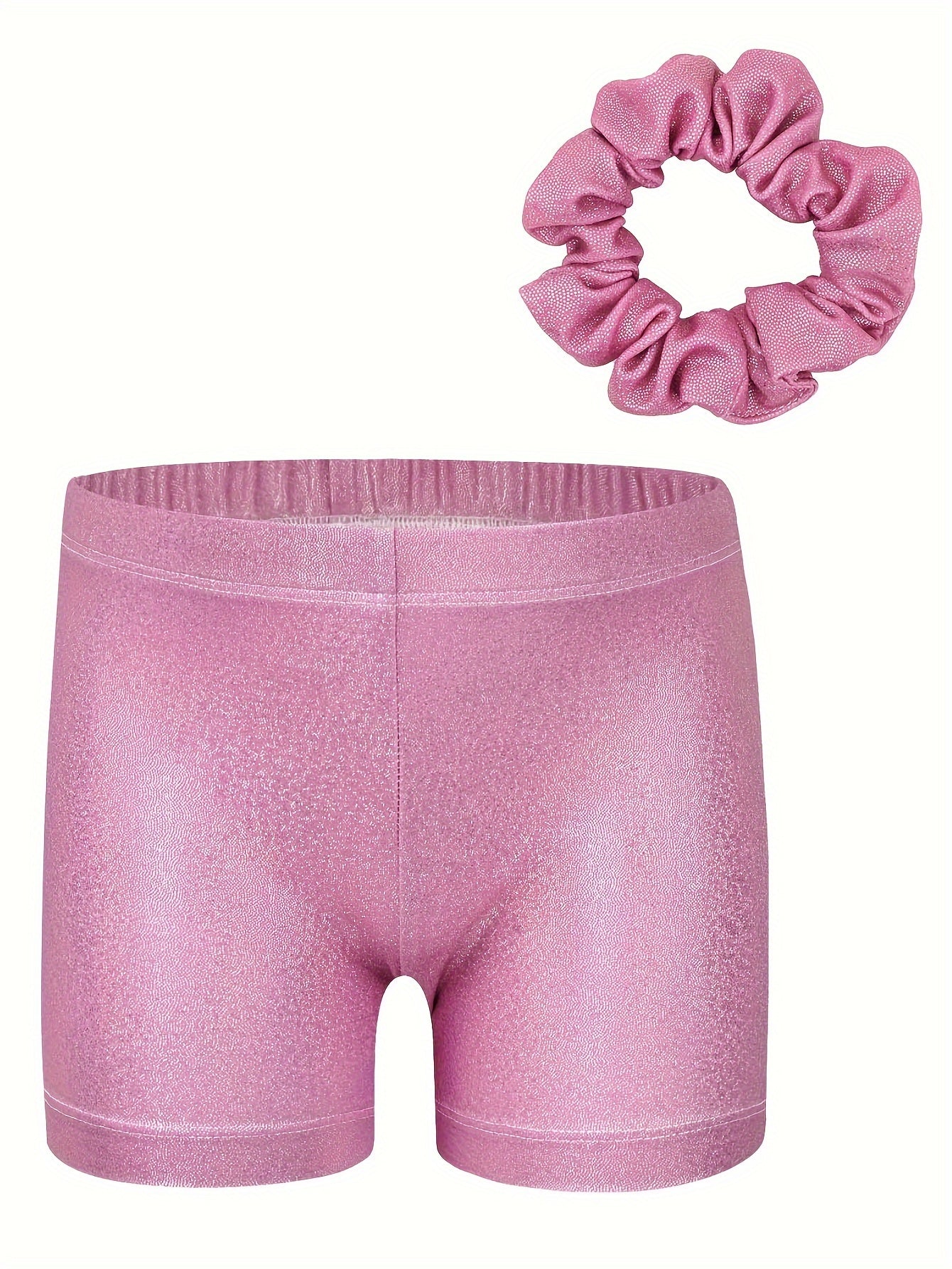 Set of 3 Girls' Leotards Featuring Shorts And a Hairband, Designed with a Gradient Contrast, Diamond Decorations, And Sleeveless Style, Perfect for Ballet Dance Performances