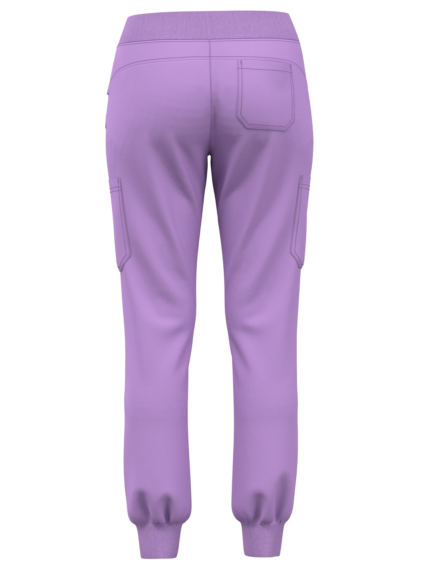 Scrub Pants for Women Jogger Pants with 5 Pockets Rib Waistaband Light Ultra Soft 4 Way Stretch 423