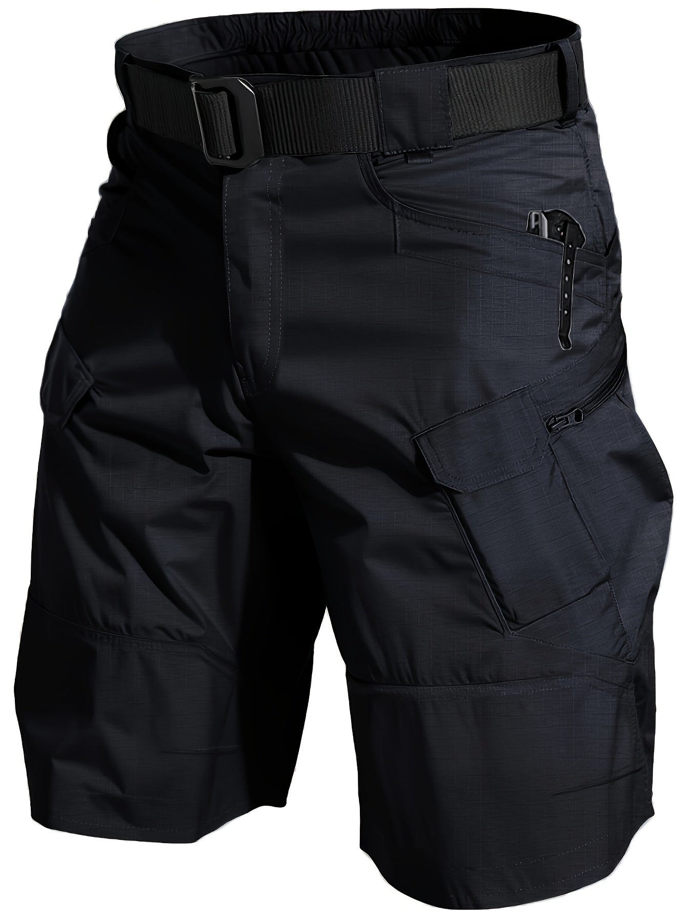 2pcs Cargo Shorts for Men Outdoor Casual Hiking Work Shorts with Multi-Pocket (No Belt)