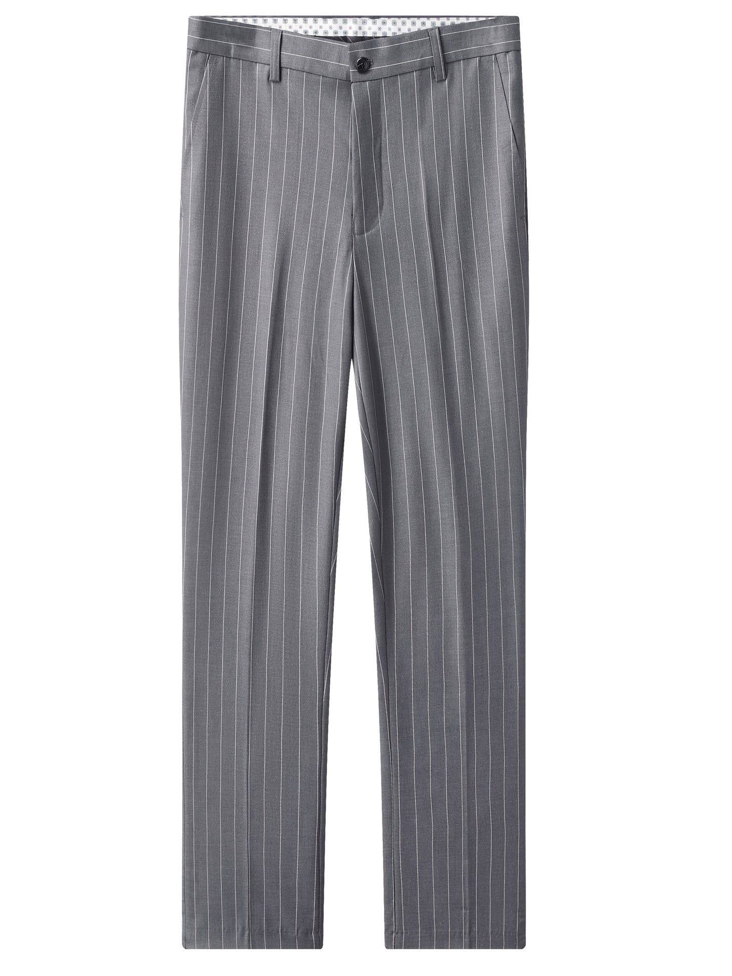 Latest Men's Suit Striped Double-Breasted Suit Spring/ Summer/ Autumn Thin Two-Piece Set with Frill Collar Striped Style Four Buttons Suit Business And Casual Dress Collar Necklace Decoration Slimming Dress Casual Suit White Suit