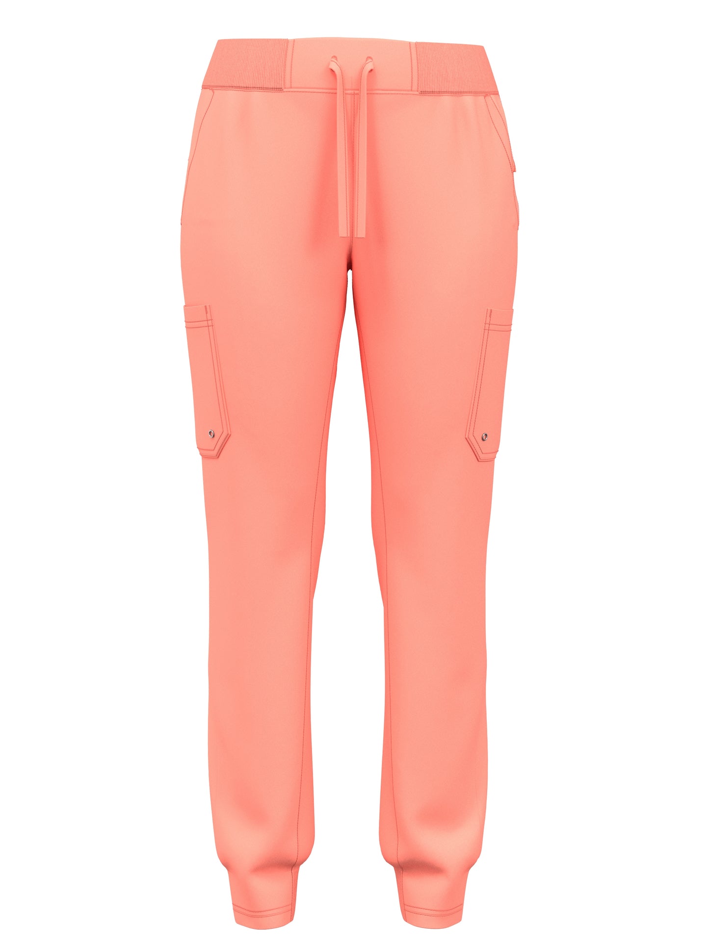 Scrub Pants for Women Jogger Pants with 5 Pockets Rib Waistaband Light Ultra Soft 4 Way Stretch 423