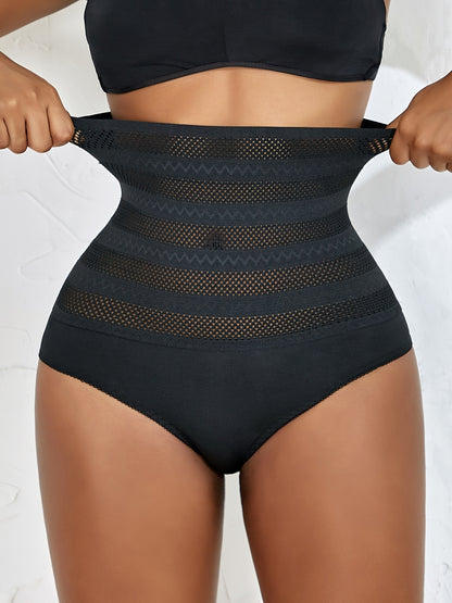 Set of Three Shaping Underwear Featuring a Triangular Design for The Abdomen, Providing Control, a High Waist, And a Lifting Effect for The Hips, Specifically for Women