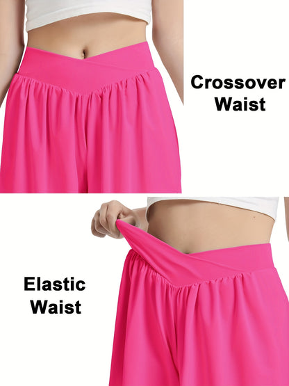 [2-In-1 Style Shorts] Set of 3 EXARUS Girls' Cross Shorts with Butterfly Design for Cheer And Dance, 2-In-1 Style with Pocket, Suitable for Ages 6 to 14 for Sports And Running