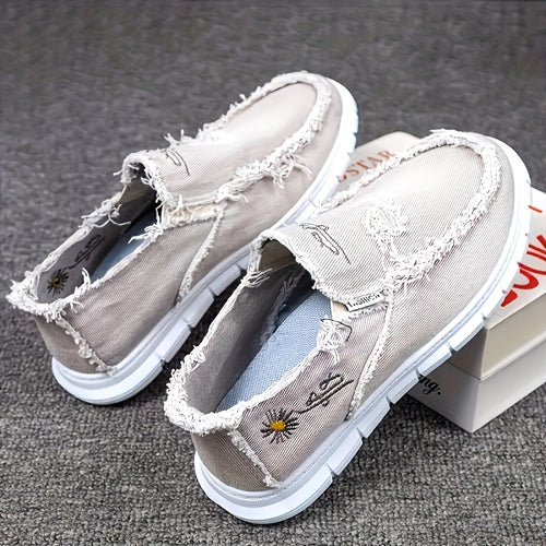 Men' & Women' Old Beijing-Style Slip-On Loafers - Wide Width Suitable for -Day, Breathable Upper & Sole, Low-Top Casual Shoes Suitable for Office, Casual Attire, Chinese Traditional Sneakers, Women Shoes