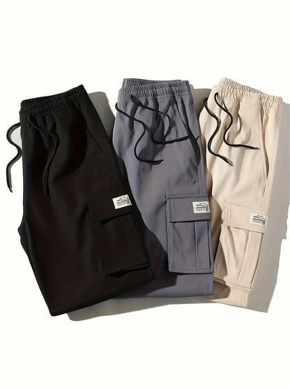 3pcs Set - Men's Shorts, Casual Loose Shorts, Perfect Choice, Large Pocket Workwear Shorts, Summer Workwear Shorts Men's Five Quarter Pants Ins Trendy Straight Leg Casual Five Quarter Shorts Couple Basketball Pants