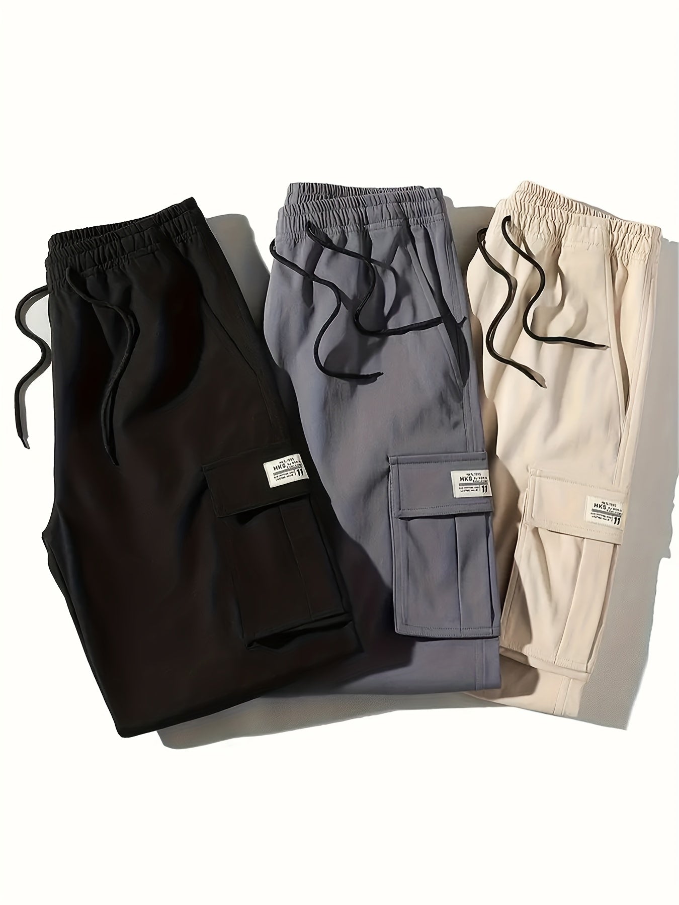 3pcs Set - Men's Shorts, Casual Loose Shorts, Perfect Choice, Large Pocket Workwear Shorts, Summer Workwear Shorts Men's Five Quarter Pants Ins Trendy Straight Leg Casual Five Quarter Shorts Couple Basketball Pants