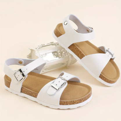 Cork Beach Slip-On Sandals with a Buckle, Lightweight And Non-Slip