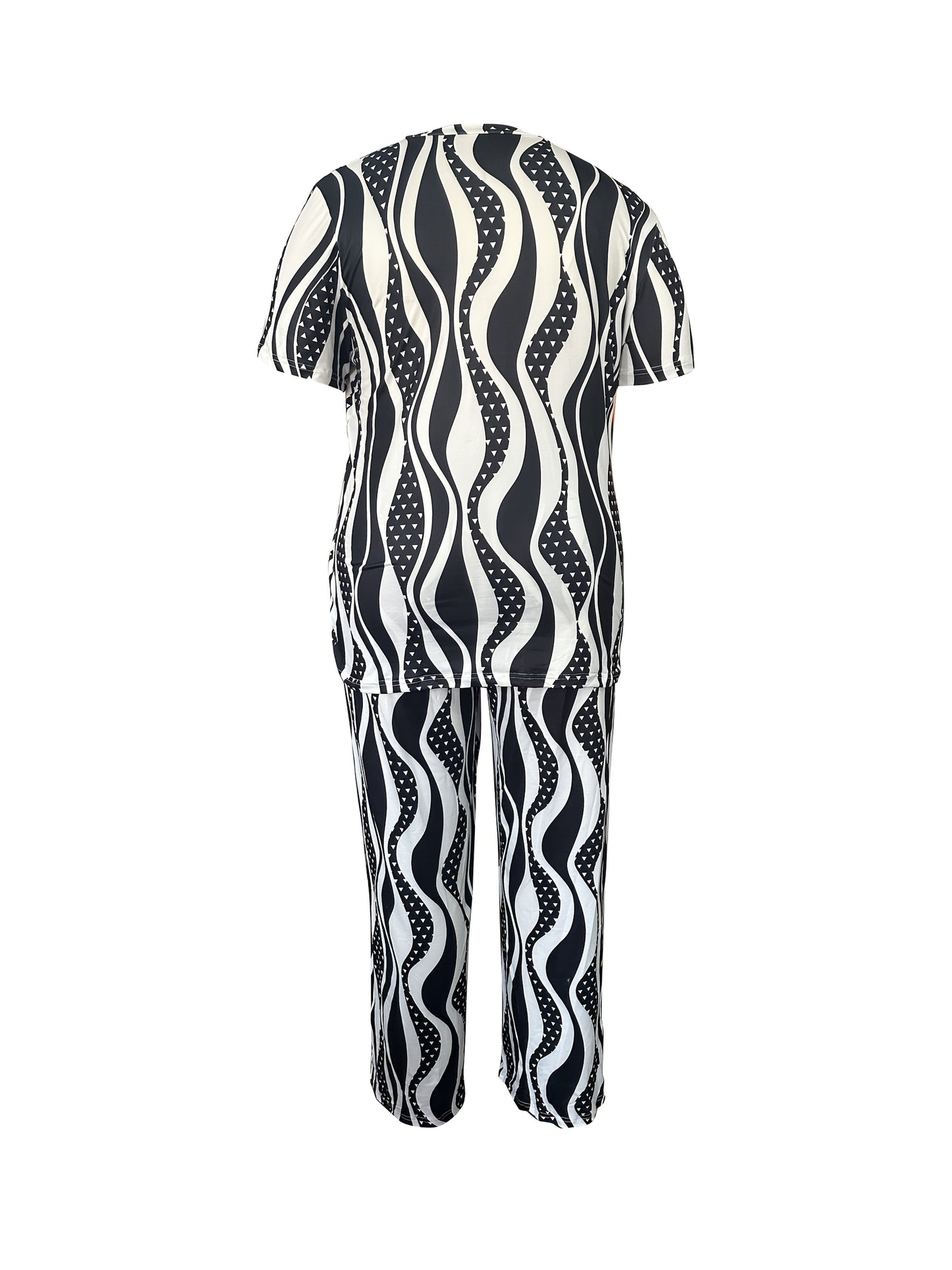 Multicolor Printed Short-Sleeve Pants - product view 3
