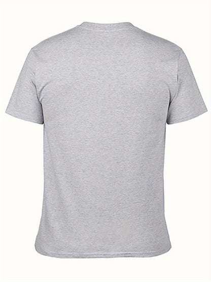 Men's Graphic T-Shirt - Round Neck Short Sleeve Travel Style 621349