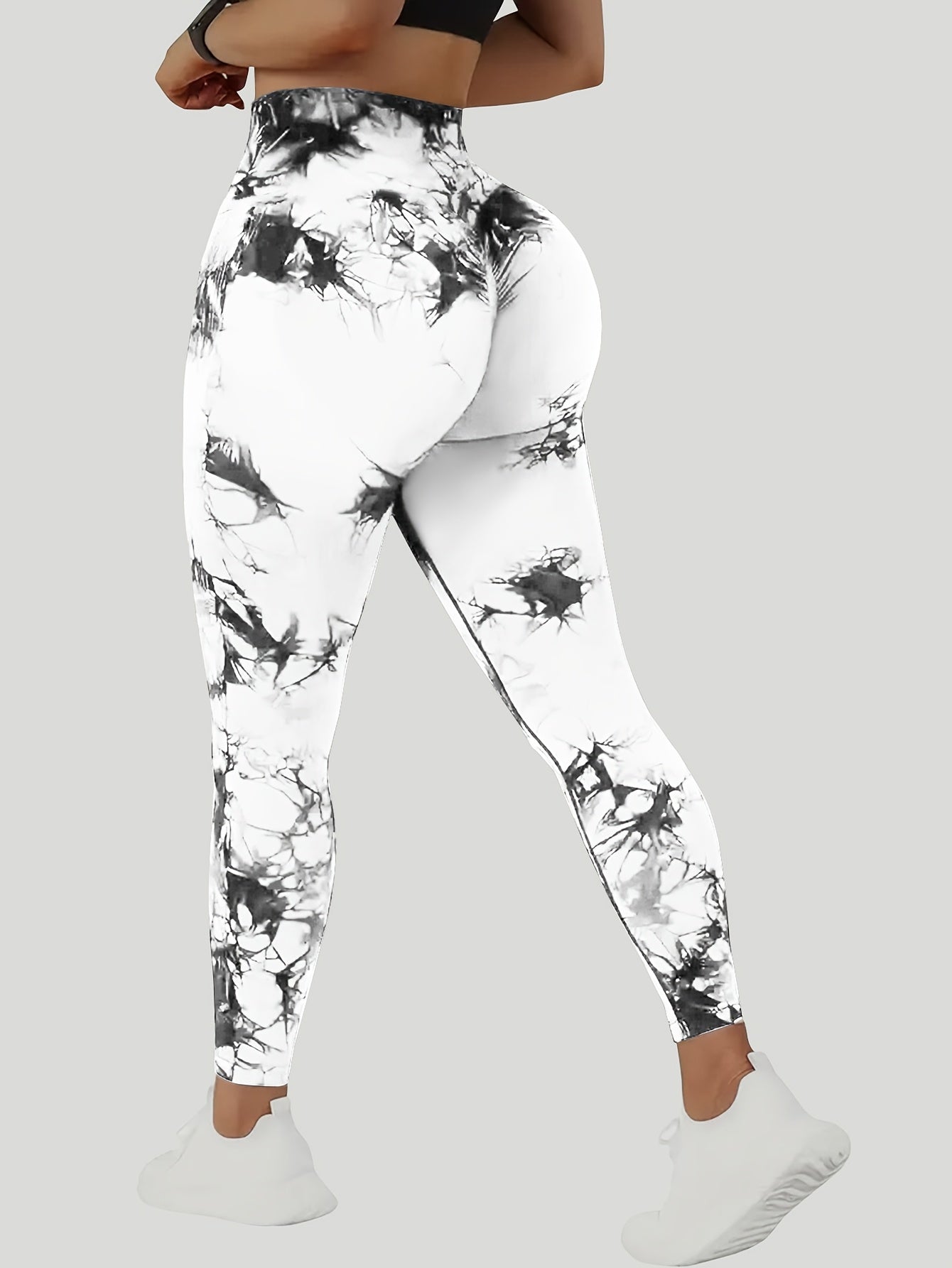 Women's Light purple 10+flax 12+dark red 13+orange 17+gray 8 Knit High-Waist Leggings - product view 31