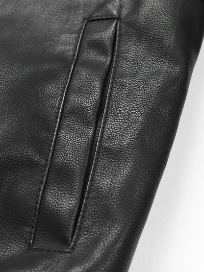 Women'S Faux Leather Jacket Hooded Autumn And Winter Faux Leather Jacket Women'S Faux Leather Jacket