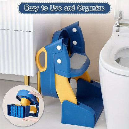 Potty Training Seat - Foldable Adjustable Toilet Step