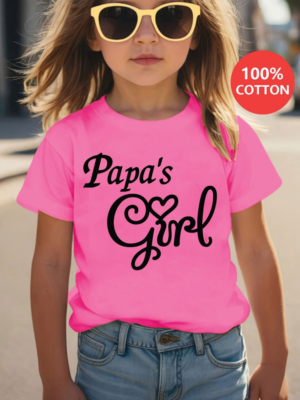 Girls' Graphic T-Shirt - Short Sleeve Summer 4197