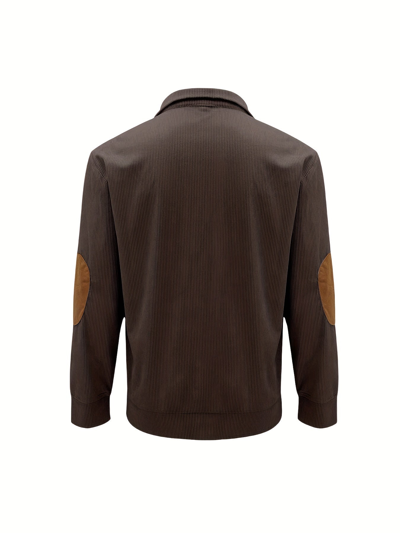 Men'S Autumn And Winter Outdoor Loose Jacket, Corduroy Casual Stand Up Collar, Long Sleeved Button Hoodie, Men'S