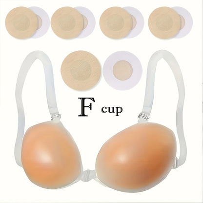 Women’s 2-Pack Seamless Adhesive Bra - Lace Detail Comfort