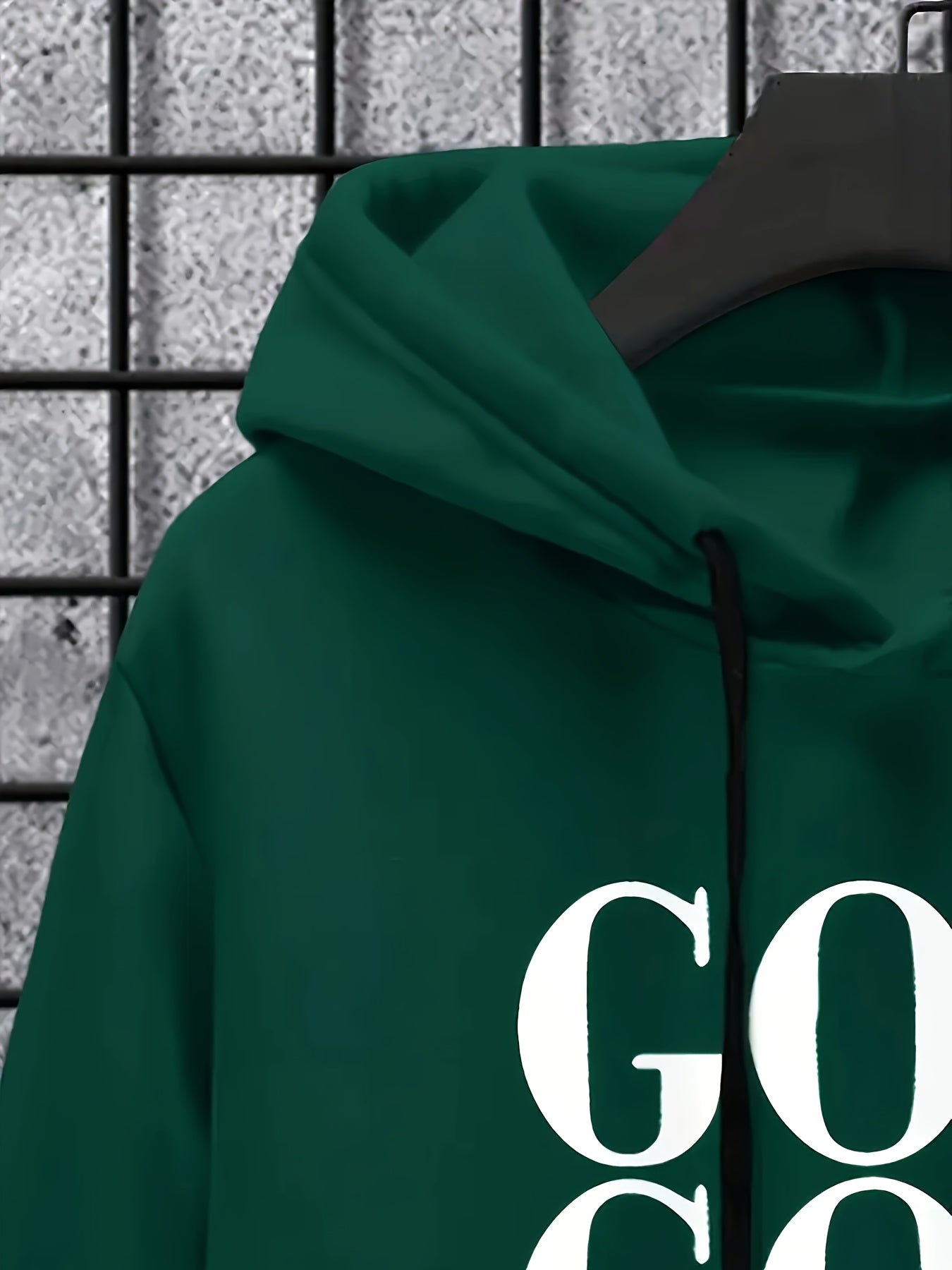 Casual Hoodie And Sweatpants Set - Lining, Long Sleeves, Printed Design | Machine Washable