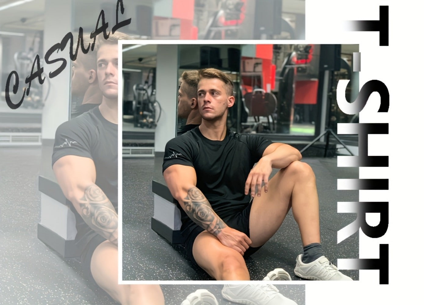 Men's Performance T-Shirt - Round Neck Short Sleeve Travel Style 055269