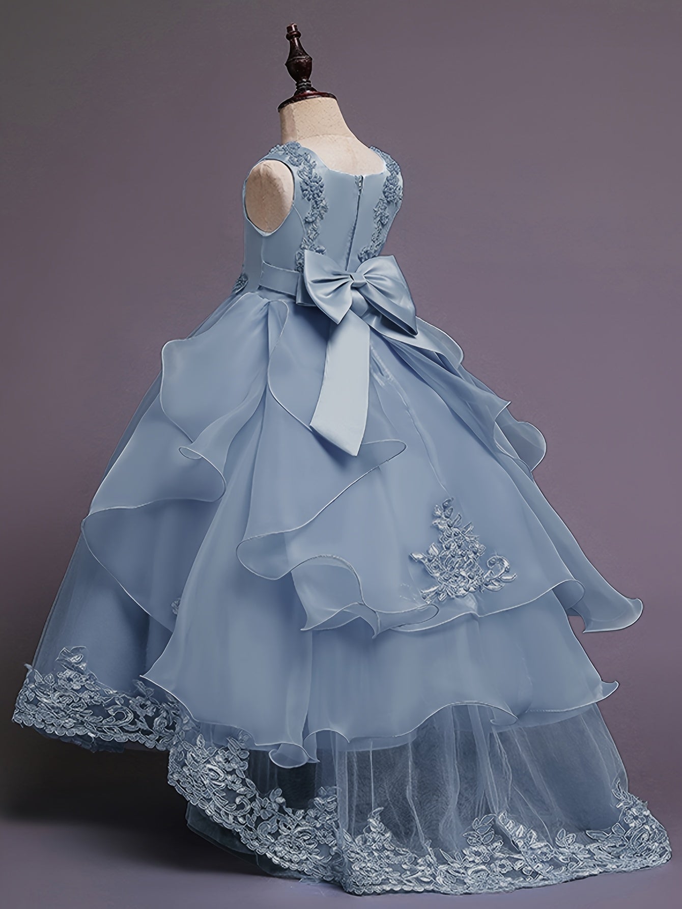 (Size Is Slightly Larger, Recommended To Purchase One Size Smaller Than Usual) Flower Dress Princess Puffy Tulle Dresses Bridesmaid Wedding Communion Birthday Party Pageant Maxi Prom Gown For Kids