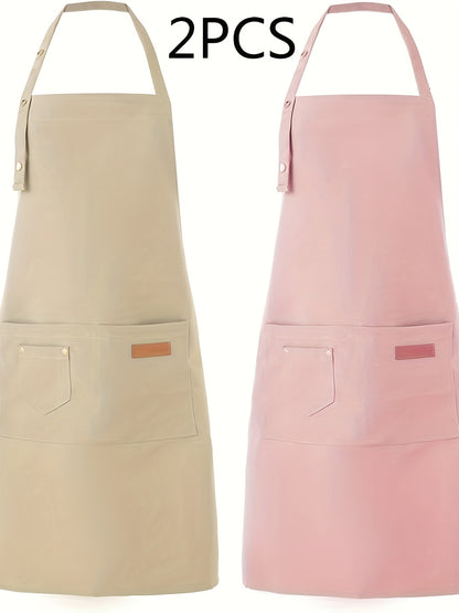 Artist & Chef Apron - Professional Painting, Pottery & Baking Apron with Adjustable Buckle Straps & Utility Pockets, Perfect Valentine's Day & Christmas Gift for Couples