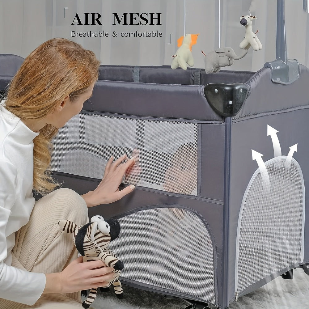 Baby Bassinet - Foldable 5in1 SleeperBeside Crib 6837