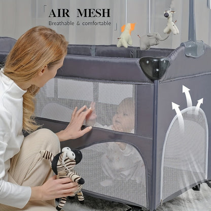 Baby Bassinet - Foldable 5in1 SleeperBeside Crib 6837
