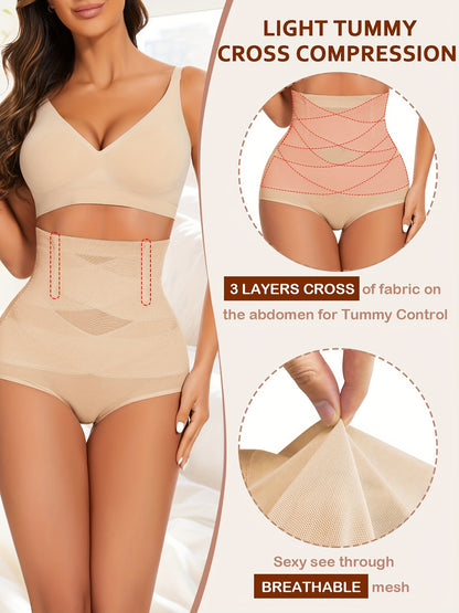 High-Waist Tummy Control Shapewear Panties for Women - Waist Trainer, Butt Lifter & Body Shaper Underwear, Butt Lifting Shapewear | Snug Fit Shapewear | Durable Shapewear, Waist Trainer Tummy Control