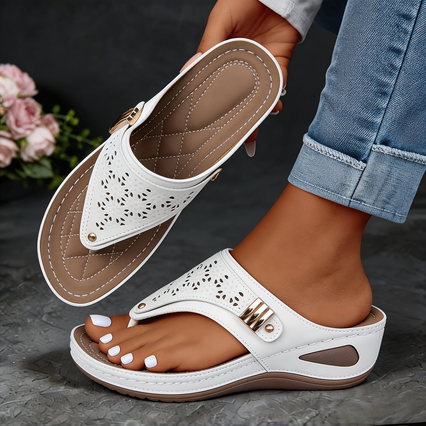 Women's White Shoes - product view 2