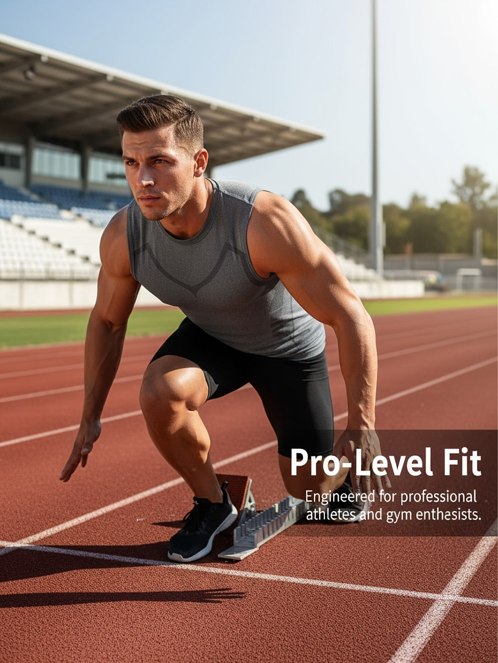 Men's 3-Pack Compression Tank Tops - Quick-Dry Sleeveless Base Layer