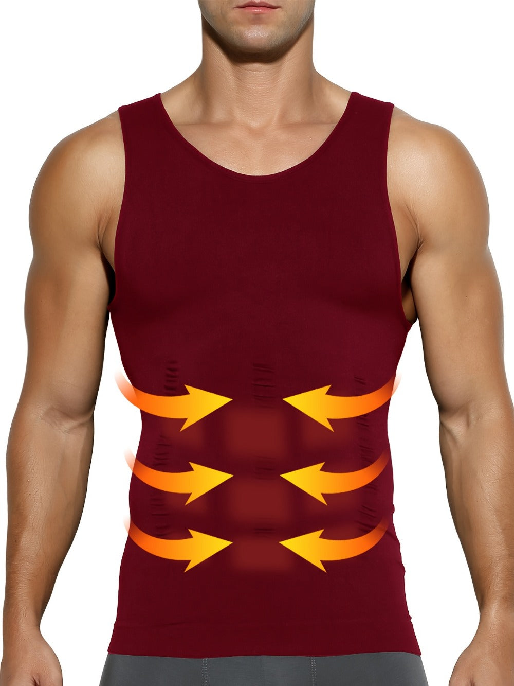 Men's Tummy Control Tank Top - Regular Fit