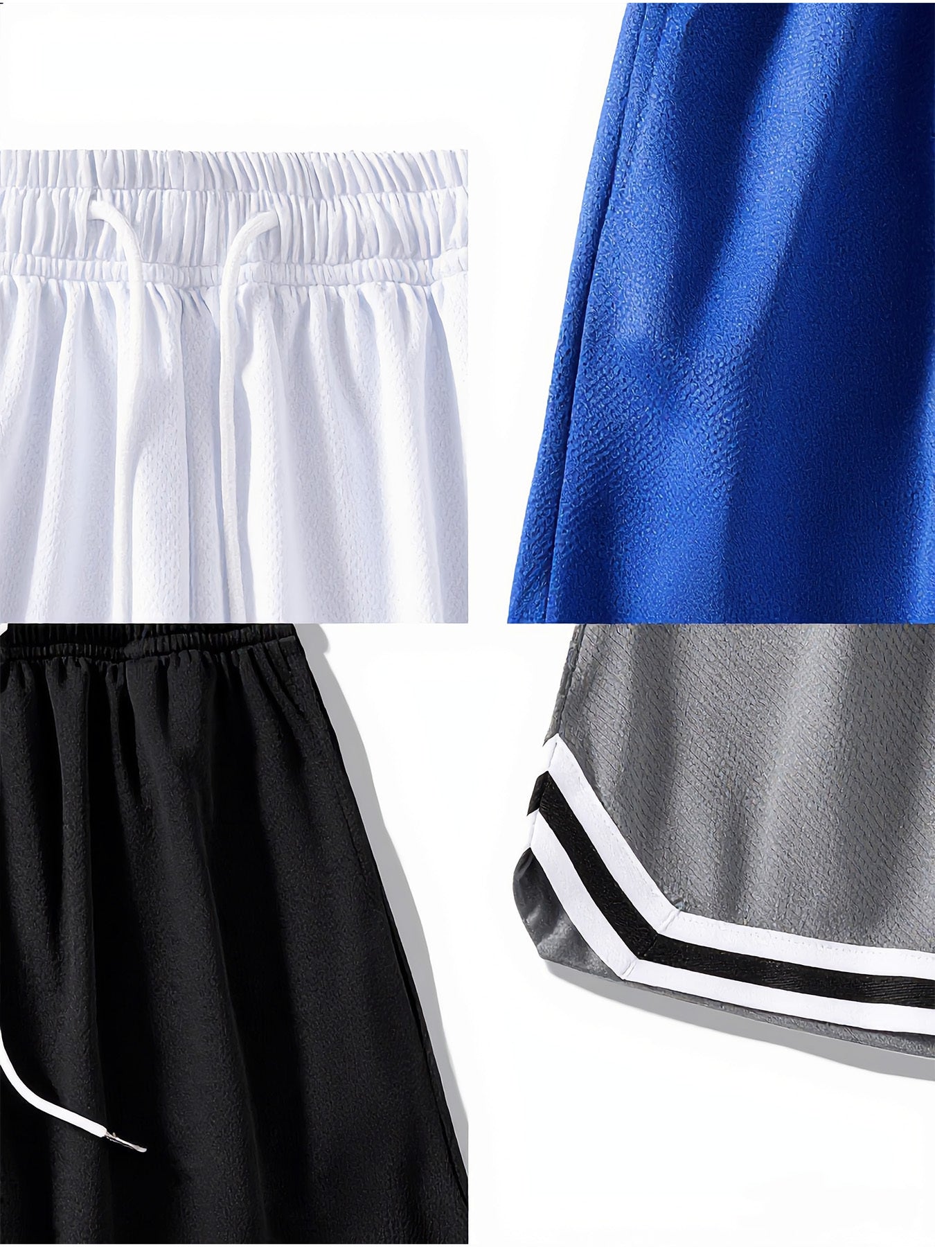 4pcs Men'S Sports Shorts with Pocket Basketball Pants, Made of Breathable And Quick-Drying Elastic Material, Suitable for Tennis, Jogging, Men'S Basketball Shorts, Suitable for Outdoor Sports, Home Leisure, Fitness Training, And Street Leisure