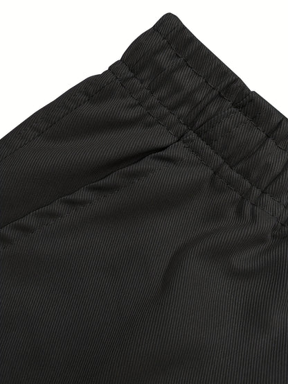 Men's Black Polyester Cargo Shorts - product view 21