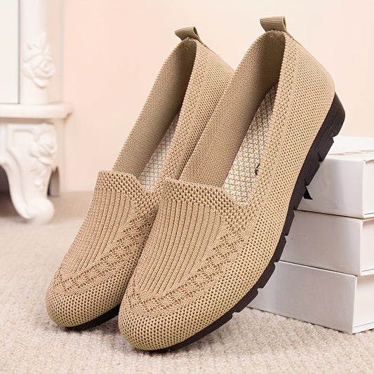 [Sneakers] Women'S Lightweight Breathable Slip-On Loafers- Summer Casual Shoes with Elastic Sides, Arch Support& Cushioned Insole, Purple Fabric Upper& Durable Rubber Sole for All-Season Comfort, Comfy Shoes