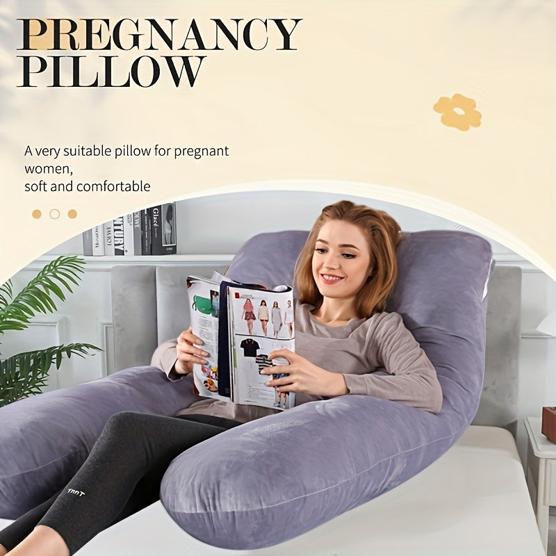 New Popular U-shaped Pregnant Woman Pillow Waist Protection Pillow Core Side Sleeping Pillow Detachable Washable Nursing Pillow
