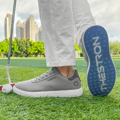 Sneakers, THESTRON Men's Golf Footwear - Non-Slip, Professional Training and Casual Wear, Durable TPU Sole, Lace-Up Closure, All-Season, Comfortable Fit, THESTRON