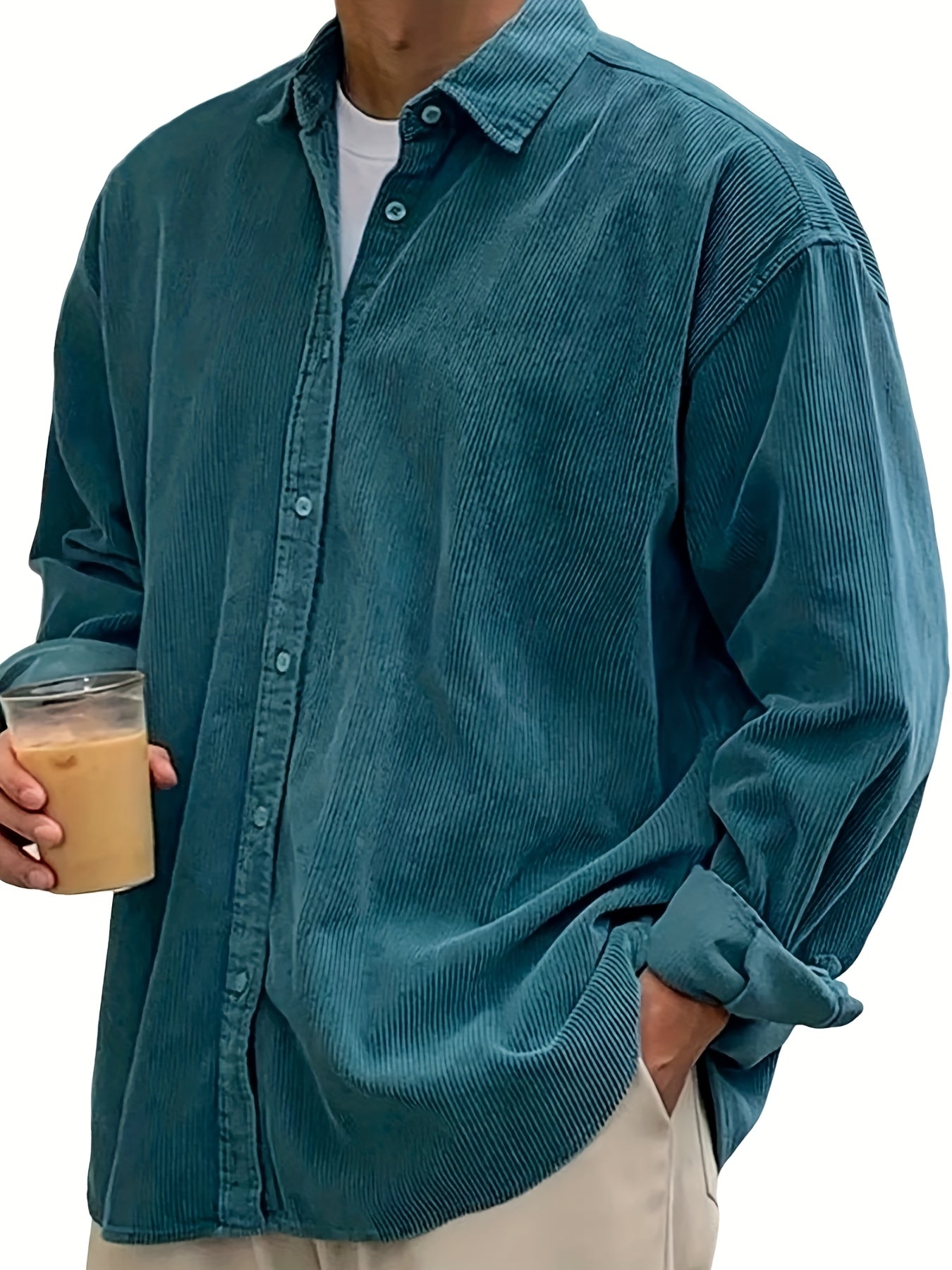 Men's Black Long-Sleeve Shirt - product view 27