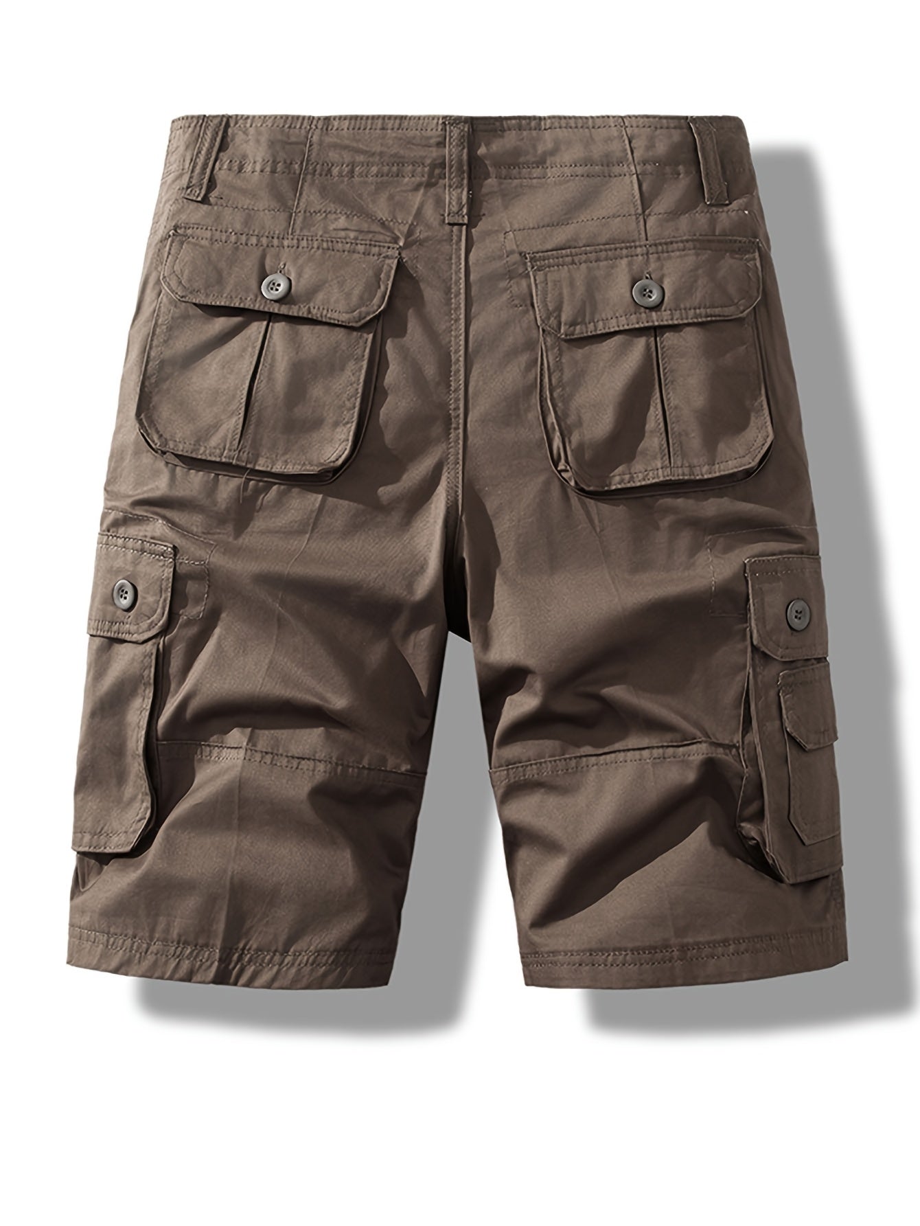 2-Pack Men'S New Multi-Pocket Work Shorts, 100% Pure Skin-Friendly And Breathable Fabric, Running, Travel, And Hiking Shorts, Wrinkle-Resistant And Durable Shorts