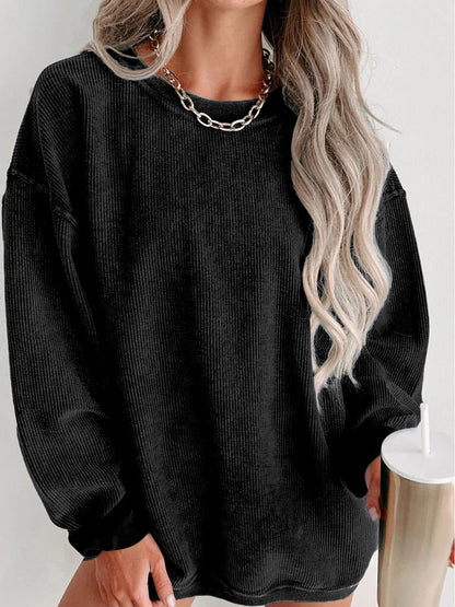 Women's Pink Lace Long-Sleeve Sweatshirt - product view 14