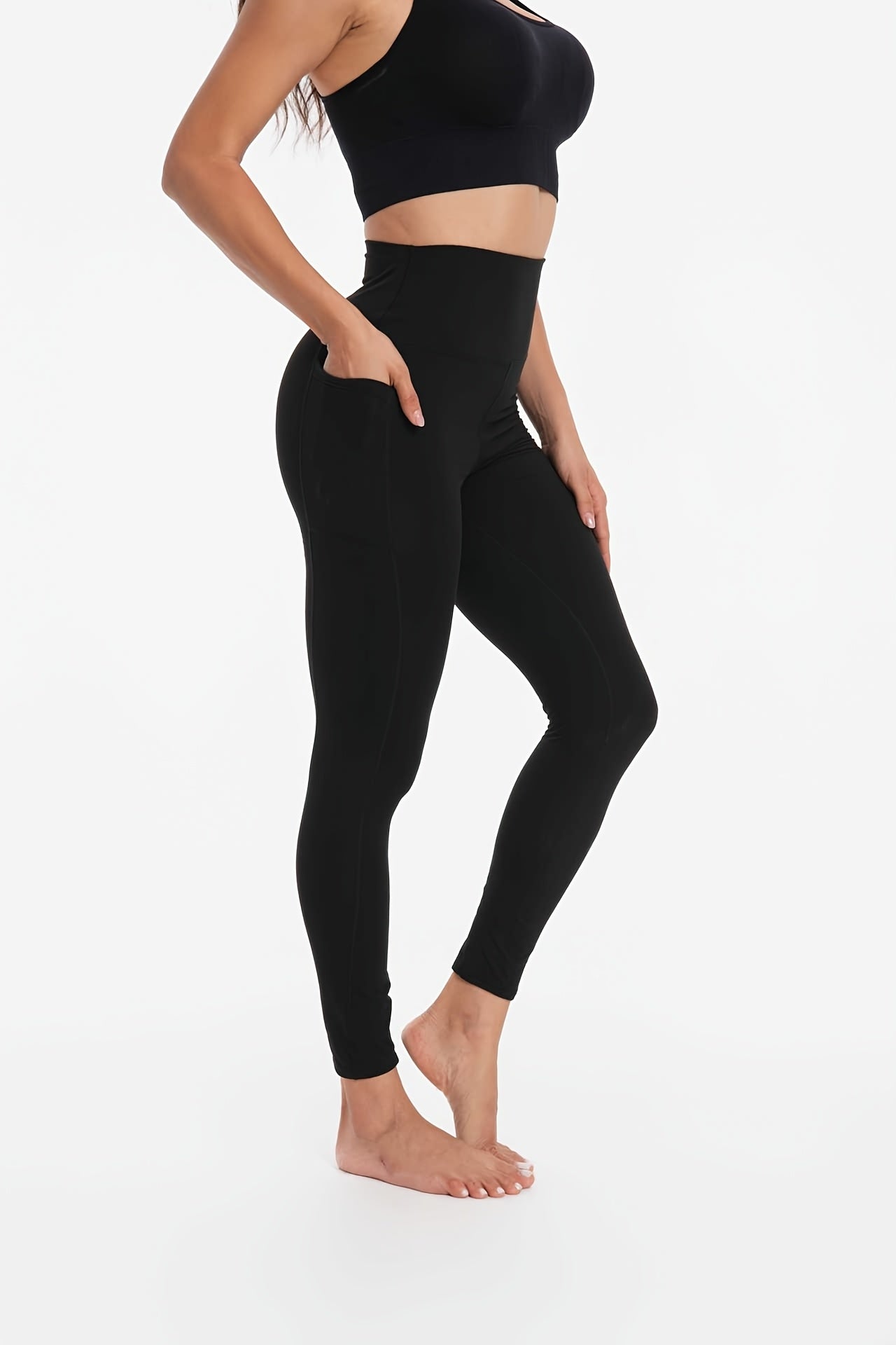 High-Waisted Women'S Yoga Pants - Tummy Control, Butt-Lifting, Soft Elastic Exercise Pants, Breathable Fitness Cycling Yoga Pants Suitable for All And Outdoor Sports Occasions