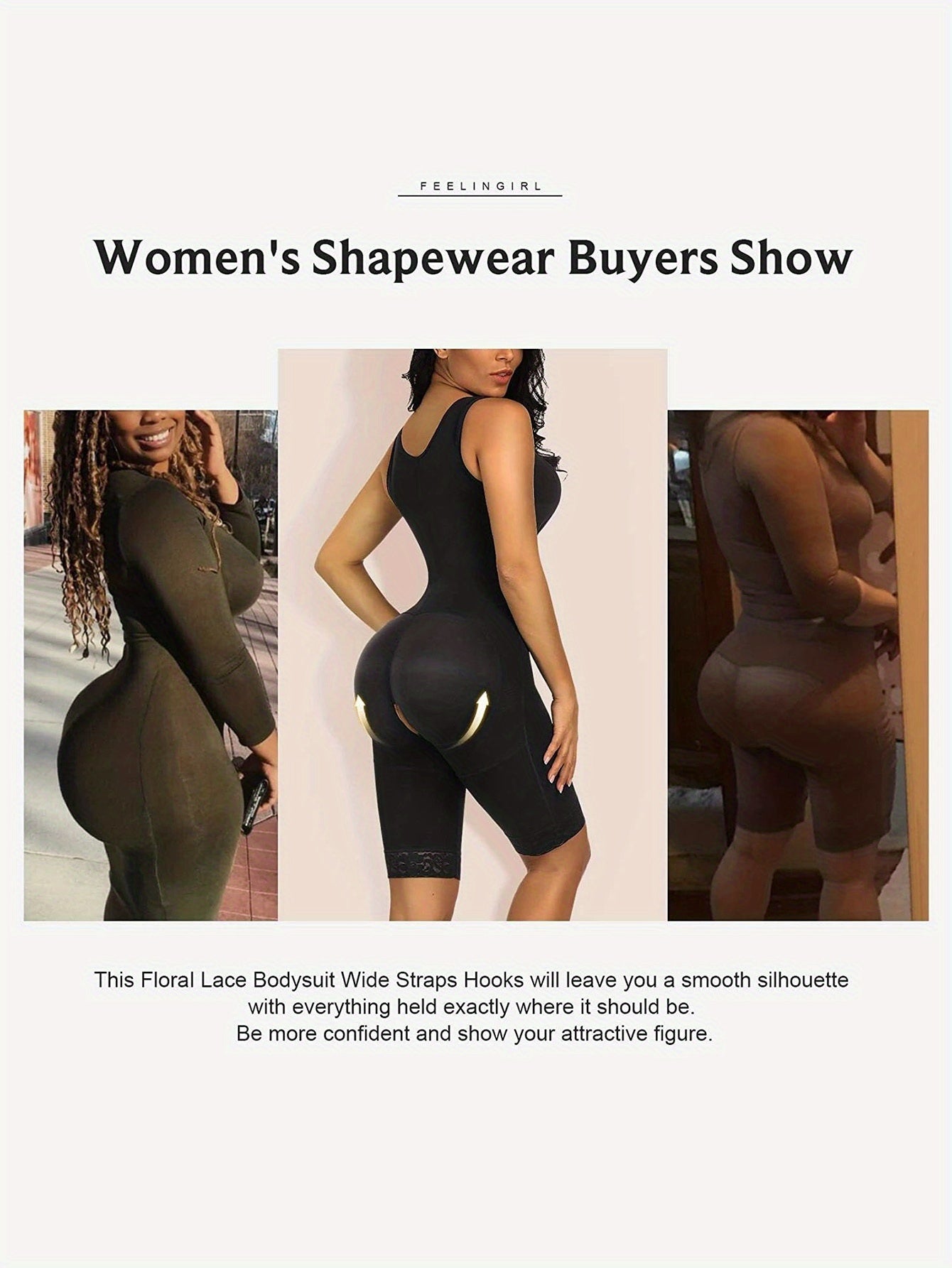 B180128 Women'S Plus Size Shaping Bodysuit