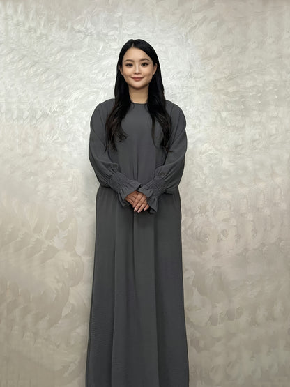 Soft Crepe Material with Pocket Mulim Lady Abaya Prayer Abaya