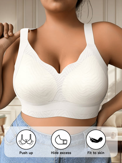 Plus Size Wireless Bras for Women - Made from Soft, Breathable Material for All-Day Comfort And Support, Designed for Curvy Figures (Sizes 1XL to 5XL)