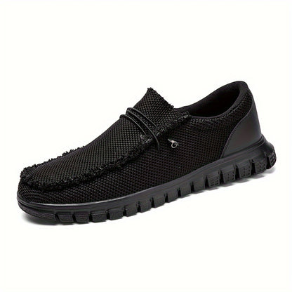 Men's Lightweight Casual One-step Sneakers Non-slip And Breathable for Running And WalkingLace-free Round Toe DesignPure ColorAll-season Wearability - 9920