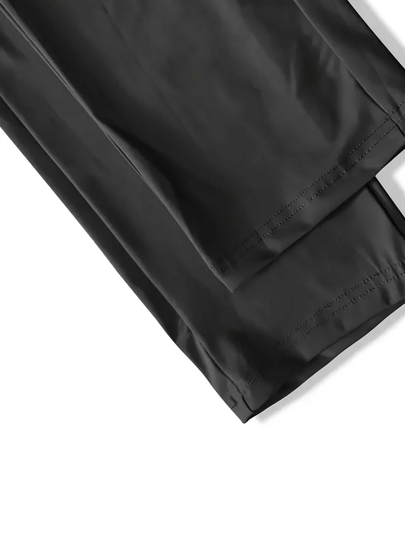Three Pairs Of Men's Summer Stretch Ice Silky Fiber Long Pants Feature Drawstring Waistbands, Breathable And Quick-drying Materials, And Letter Patterns. Suitable for Fishing, Basketball, Camping, Gym Workouts, And Beach Running.