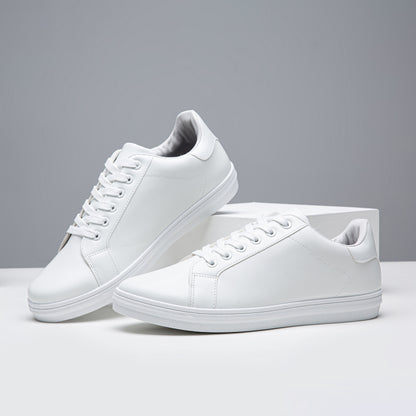 Men's Skateboard Shoes, Trendy Solid Colour Low Top, Comfy Non Slip Lace Up Casual Sneakers, For Men's Outdoor Activities